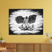 Aartsengel, Engel Uriel Canvas Afdruk (Insitu (Woonkamer))
