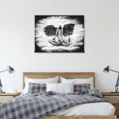 Aartsengel, Engel Uriel Canvas Afdruk (Insitu (Slaapkamer))