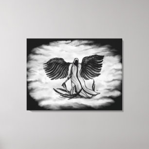 Aartsengel, Engel Uriel Canvas Afdruk