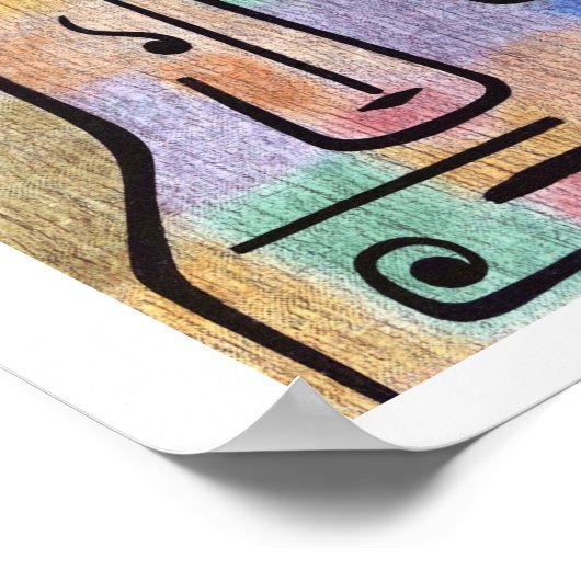 Aartsengel Expressionist Abstract Paul Klee Poster (Hoek)