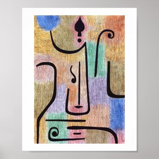 Aartsengel Expressionist Abstract Paul Klee Poster (Voorkant)