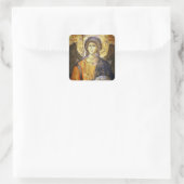 Aartsengel Gabriël Orthodoxe Christelijke Icoon Vierkante Sticker (Tas)