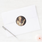 Aartsengel Gabriel uit de Aankondiging Ronde Sticker (Envelop)