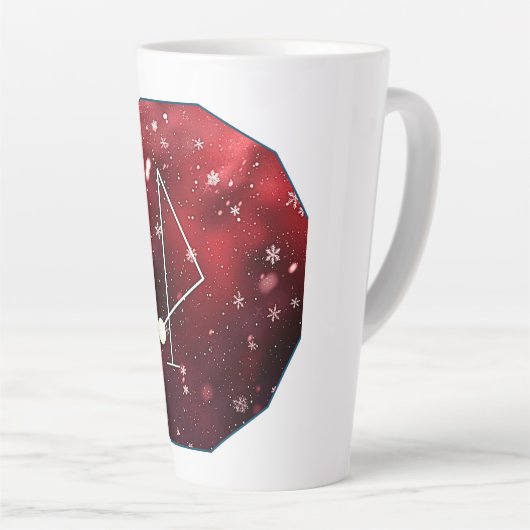 Aartsengel Jophiel Sigil Digitale Kunst Latte Mok (Rechterhoek)