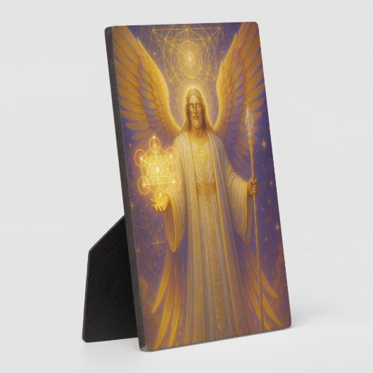 Aartsengel Metatron – Bewaker van de Heilige Wijsh Fotoplaat (Zijkant)