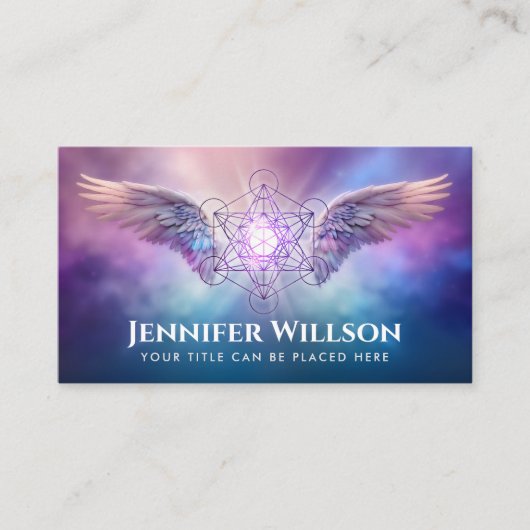 Aartsengel Metatron - kubus van metatron Visitekaartje (Voorkant)