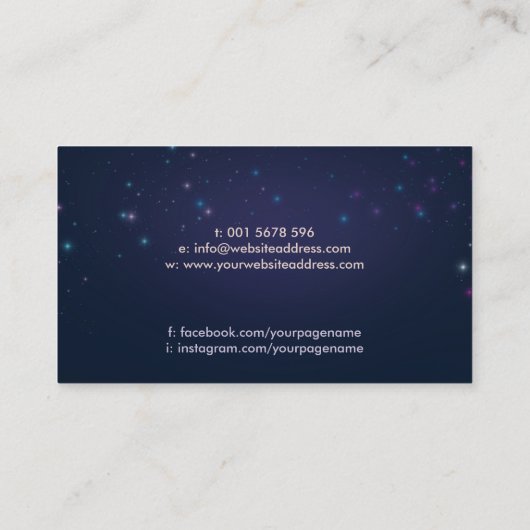 Aartsengel Metatron - kubus van metatron Visitekaartje (Achterkant)