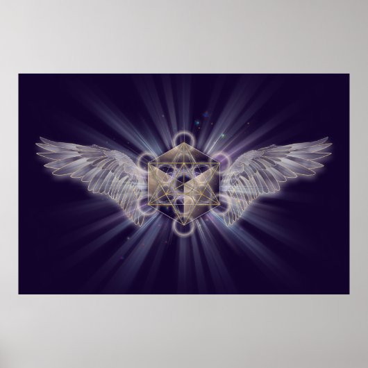 Aartsengel Metatron - Metatron's Cube Poster (Voorkant)