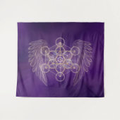 Aartsengel Metatron - Metatron's Cube Wandkleed (Voorkant (horizontaal))