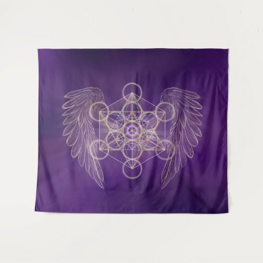 Aartsengel Metatron - Metatron's Cube Wandkleed (Voorkant (horizontaal))