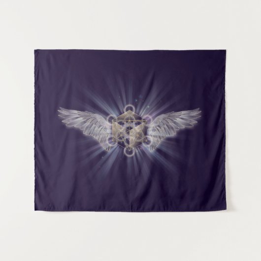 Aartsengel Metatron - Metatron's Cube Wandkleed (Voorkant (horizontaal))