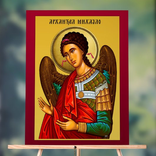 Aartsengel Michaël 2 Acryl Bord (Neutraal)