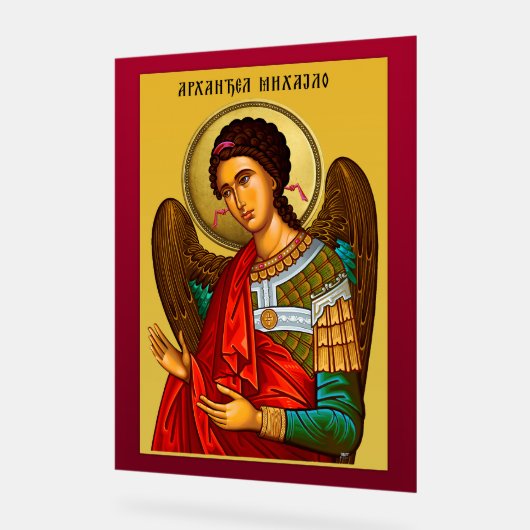 Aartsengel Michaël 2 Acryl Bord (Hoek)