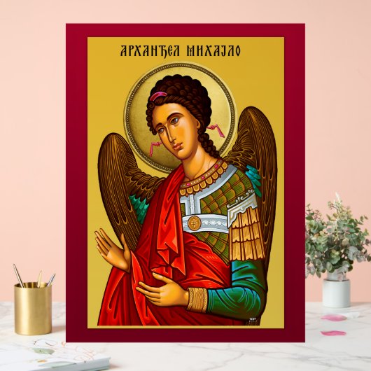 Aartsengel Michaël 2 Acryl Bord (Huwelijk)