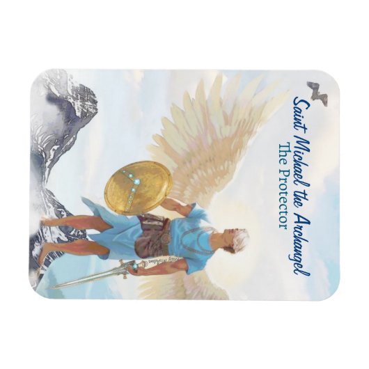 Aartsengel Michael Bescherming Engel Moed Sint Magneet (Horizontaal)