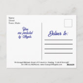 Aartsengel Michael Bescherming Moed Engelengebed Briefkaart (Achterkant)