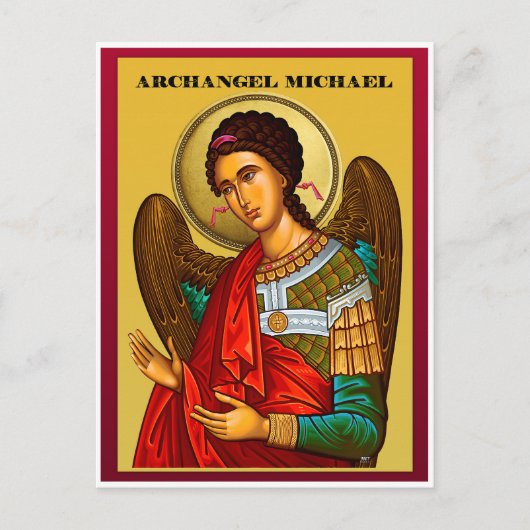 Aartsengel Michaël Briefkaart (Voorkant)