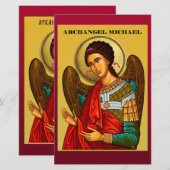 Aartsengel Michaël Briefpapier (Voorkant / Achterkant)
