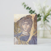 Aartsengel Michaël Byzantijns Mozaïek Orthodox Ico Briefkaart (Staand voorkant)