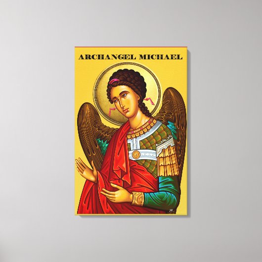 Aartsengel Michaël Canvas Afdruk (Voorkant)