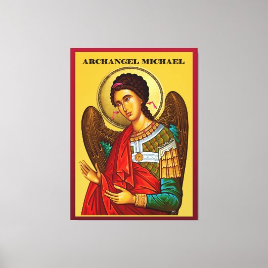 Aartsengel Michaël Canvas Afdruk (Voorkant)