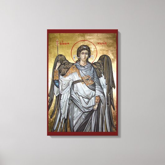 Aartsengel Michaël Canvas Afdruk (Voorkant)