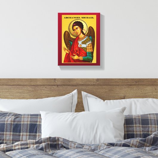 Aartsengel Michaël Canvas Afdruk (Insitu (Slaapkamer))