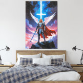 Aartsengel Michaël Canvas Afdruk (Insitu (Slaapkamer))