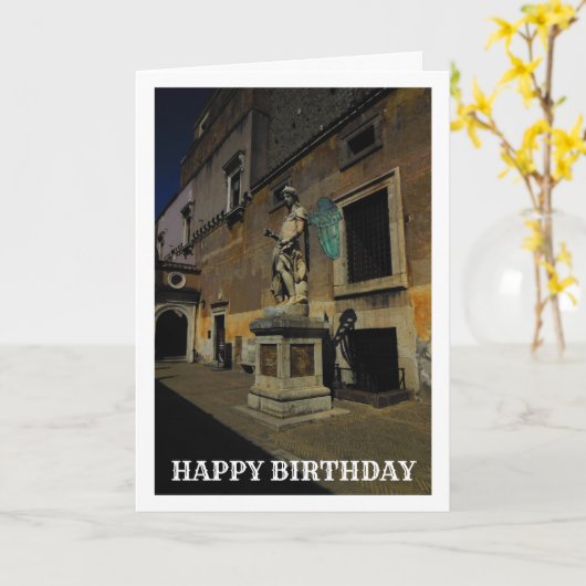 Aartsengel Michael, Castel Sant'Angelo, Italië Kaart (Gele Bloem)