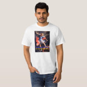 Aartsengel Michael de echte superheld T-shirt (Voorkant volledig)