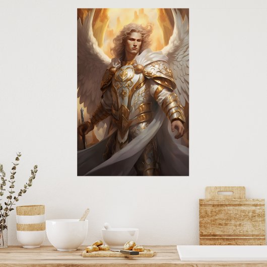 Aartsengel Michael Fine Art Poster (Keuken)