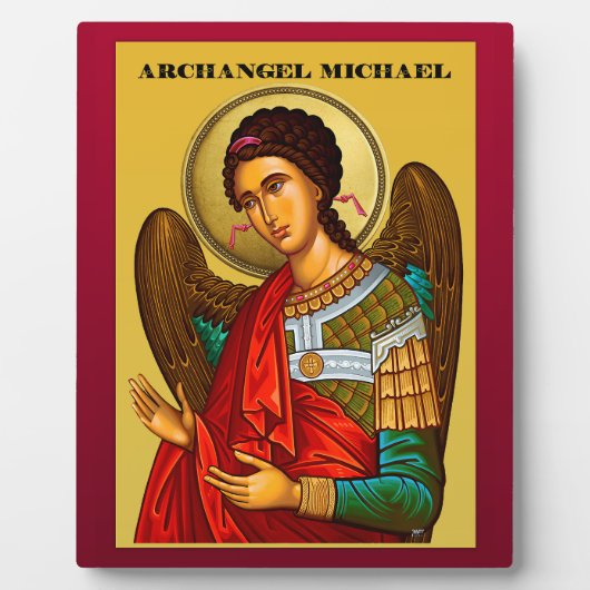 Aartsengel Michaël Fotoplaat (Voorkant)