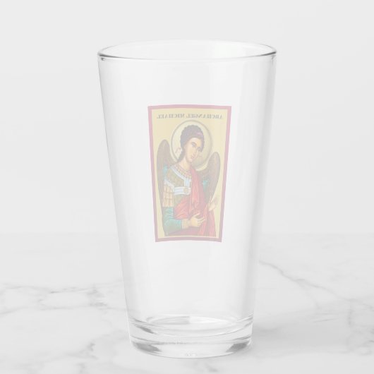 Aartsengel Michaël Glas (Achterkant)