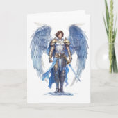Aartsengel Michael Holy Angel Protector Kaart (Voorkant)