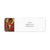 Aartsengel Michael Icon van Andrei Rublev Etiket (Voorkant)