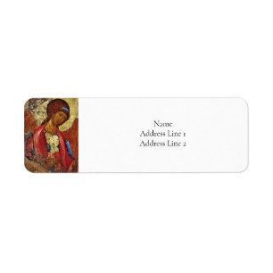 Aartsengel Michael Icon van Andrei Rublev Etiket