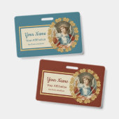 Aartsengel Michaël (M 010) Badge (Voor- en achterkant)