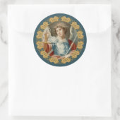 Aartsengel Michaël (M 010) Ronde Sticker (Tas)