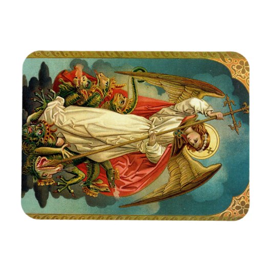 Aartsengel Michael Magnet Magneet (Horizontaal)