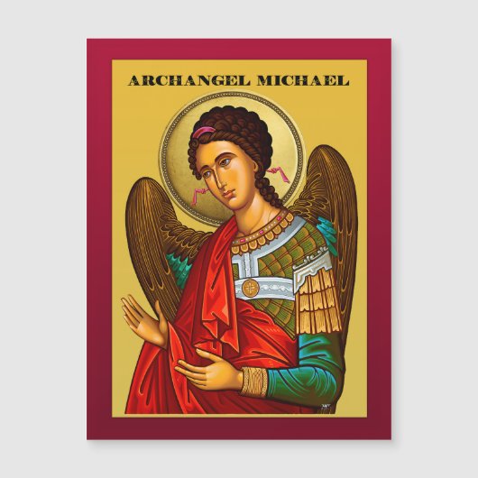 Aartsengel Michaël Magnetische Uitnodiging (Voorkant)