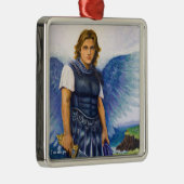 Aartsengel Michael medaillon "Ik ben met jou" Metalen Ornament (Rechts)