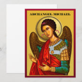 Aartsengel Michaël Menu (Voorkant / Achterkant)