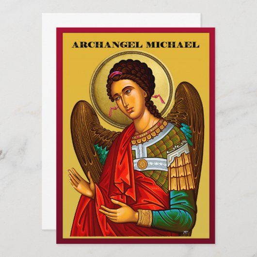 Aartsengel Michaël Menu (Voorkant / Achterkant)