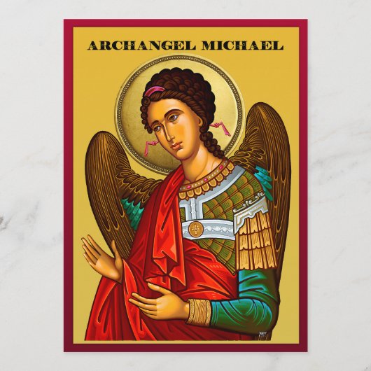 Aartsengel Michaël Menu (Voorkant)