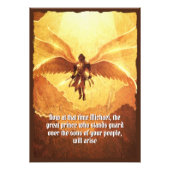 Aartsengel Michael met zes vleugels Foto Afdruk (Voorkant)