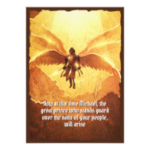 Aartsengel Michael met zes vleugels