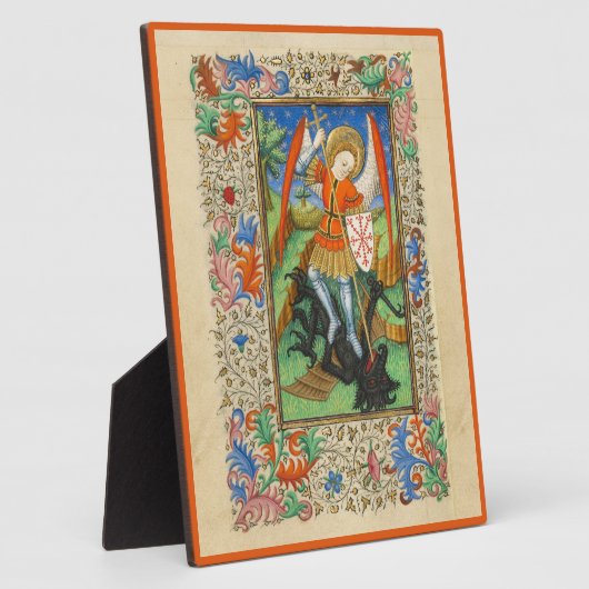 Aartsengel Michael Middeleeuwse kunst Fotoplaat (Zijkant)