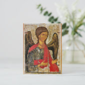 Aartsengel Michael Orthodox Byzantijns icoon Briefkaart (Staand voorkant)
