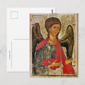 Aartsengel Michael Orthodox Byzantijns icoon Briefkaart (Voorkant / Achterkant)