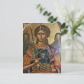 aartsengel michael orthodox Christelijk icoon Briefkaart (Staand voorkant)